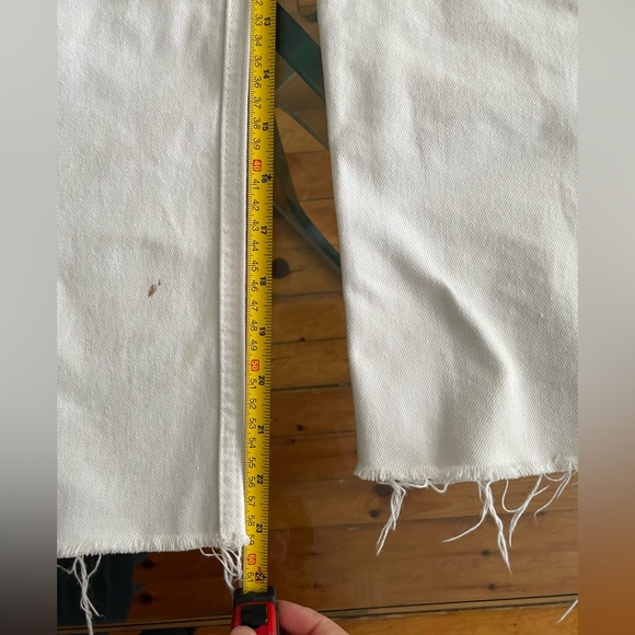 SOLD - CHEAP MONDAY White cropped 100% cotton jeans - Picture 4 of 6